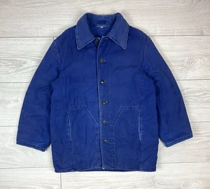Chaqueta Le Laboureur Vintage Años 70 Azul Francés Trabajo Lona Pesada Tareas Para Hombres Talla M - Imagen 1 de 7