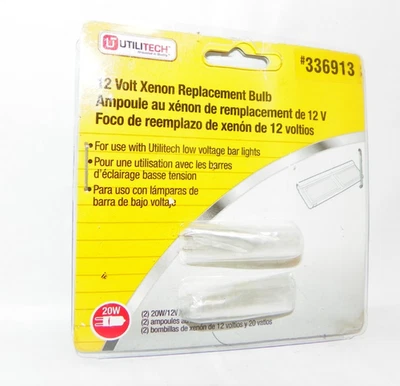 Utilitech 20W Xenon Bulb, Clear, G4 Base, T3 JC, Bi-pin XC302XWL - Image 1 of 4