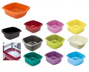 Addis Large Plastic Washing Up Bowl Rectangular Kitchen Basin 9.5 Litre - Picture 1 of 15