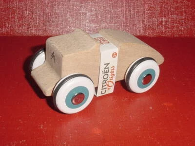 PETITE VOITURE EN BOIS TYPE CITROEN ROSALIE DES RECORDS JOUET BAGHERA - Photo 1/3