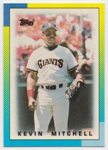 1990 Topps Major League Leaders Minis  #86 Kevin Mitchell San Francisco Giants
