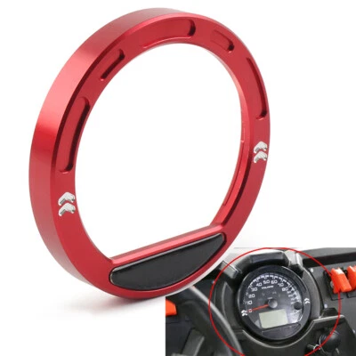 Speedometer Bezel Guage Billet Aluminum For Polaris RZR 570 RZR800 900 1000 Red - Image 1 of 4