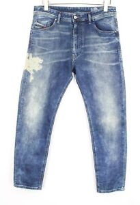 DIESEL Narrot-T 084PU Men Jeans W30 Stone Washed Distressed Sweat Jogg Slim