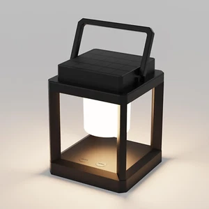 Solar Lantern Outdoor LED Table Lamp – Rechargeable, Waterproof, Portable, Touch - Picture 1 of 12