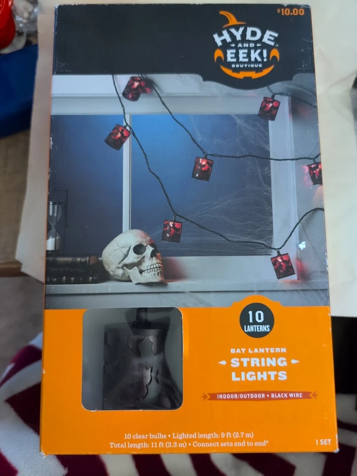 Hyde And Eek Boutique Bat Lantern String Lights - Image 1 of 1