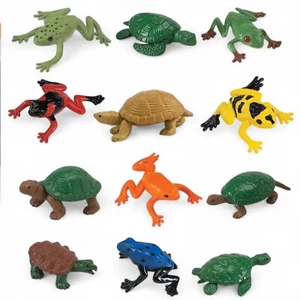 Ranas y sapos Toob Safari Ltd 12 figuras de animales pequeños modelo de exhibición - Imagen 1 de 8
