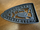 Antique 6" cast iron trivet The B & H Peerless gas iron Phila PA advertising