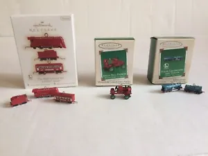 Hallmark Keepsake Miniature Ornaments Lionel Trains and Jingle Bell Express - Picture 1 of 3