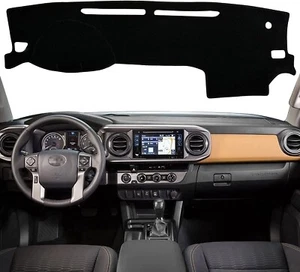 Interior Black Dashboard Pad Cover Sun Protector For Toyota Tacoma 2016-2022 - Picture 1 of 6