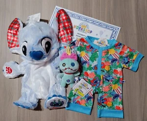 Nuevo con etiquetas Build A Bear Disney Copo de Nieve Fun Stitch Peluche, Dormir, Zapatillas, Camiseta. - Imagen 1 de 4