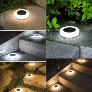 Solar Lawn Yard Led Light Outdoor Garden PathWay Floor Waterproof Decoration - Picture 1 of 5