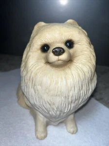 Vintage 1985 Sandicast Pomeranian Dog Statue Figur TOP - Bild 1 von 8