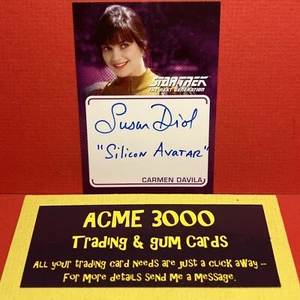 Star Trek TNG Archives Inscriptions SUSAN DIOL Carman Davila Autograph Card A43 - Picture 1 of 2