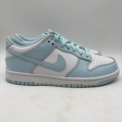 Scarpe da ginnastica Nike Dunk basse bianche blu ghiacciaio bianche taglia 6 5 anni GS FB9109 105