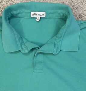 Peter Millar VTG Golf Polo Mens XL Green Short Sleeve Shirt