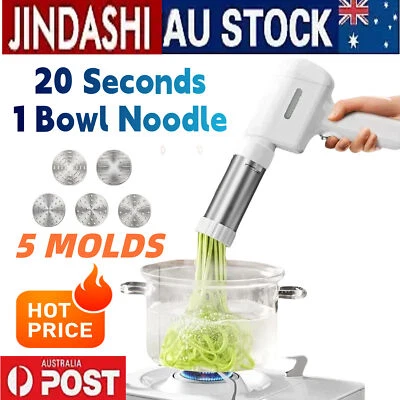 JINDASHI Automatic Noodle Maker Machine Thickness Settings Stainless Steel Pasta - Image 1 of 4