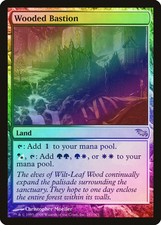 Wooded Bastion FOIL Shadowmoor PLD Land Rare MAGIC GATHERING CARD ABUGames
