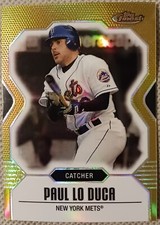 2007 Paul Lo Duca Topps Finest Gold Refractor 03/50 #33 New York Mets