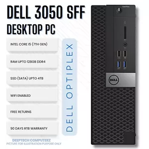 DELL Optiplex 3050 SFF Desktop Core-i7 7th Gen 32GB RAM 1TB SSD Wi-Fi Windows 11 - Picture 1 of 6