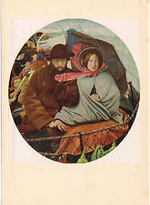 The Last Of England by Ford Madox Brown Vintage Old Print Picture 1934