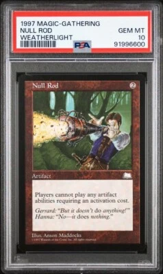 1997 MTG Null Rod Weatherlight PSA 10 - Image 1 of 3