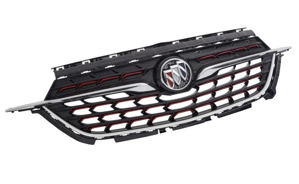 Buick Encore GX Nuevo OEM Rejilla Frontal Summit Blanco sin Cámara con Inserto Rojo Foto 1 de 4