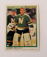 1989 1990 Jarmo Myllys O-Pee-Chee Premium #80 Minnesota North Stars Hockey Card