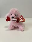 TY Beanie Baby - PUP-In-LOVE the Dog I LOVE YOU Like NEW W/ TAG 2005 Valentines