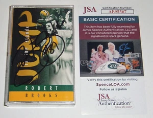 1996 PACKERS Robert Brooks signed JUMP IN THE STANDS cassette tape AUTO JSA Orig - Picture 1 of 2