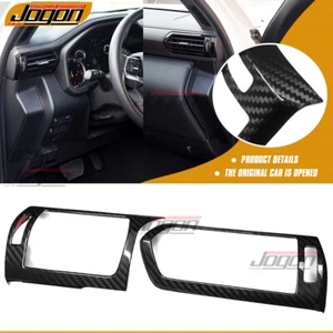 Side Dash AC Air Vent Cover Trim For Toyota Land Cruiser 300 LC300 2022+ Carbon - Picture 1 of 9