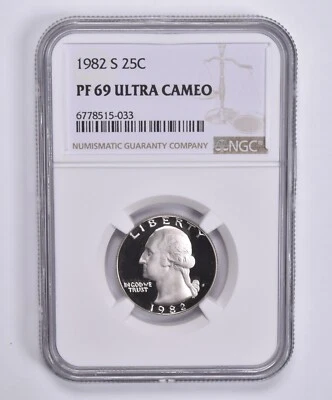 PF69 UCam 1982-S Washington Quarter NGC Brown Label - Image 1 of 4