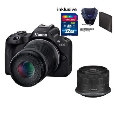 Canon EOS R50 + RF-S 18-45 & 55-210 mit 32GB MegaSet