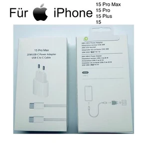 Für Apple iPhone 15 16 Pro Max 20W USB-C Power Adapter inkl. 60W USB‑C kabel 1m - Zdjęcie 1 z 6