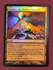 DAMAGED - Valakut, the Molten Pinnacle - Zendikar - Foil - MtG - PHOTOS+SCANS