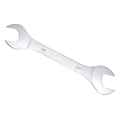 FIPUX Thin Open End Wrench Metric 24mm x 27mm Double Ended Slim Wrench for Thin Nuts