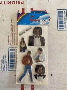Pegatinas hinchadas vintage de Michael Jackson, ¡como nuevas en paquete! C B4 - Imagen 1 de 5