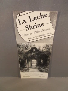 Vintage La Leche Shrine St. Augustine Florida Brochure - Picture 1 of 1