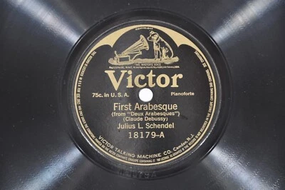 VICTOR 78 RPM RECORD FIRST ARABESQUE/SERENADE #18179 A&B E+ - Image 1 of 4