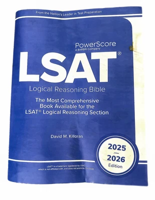 PowerScore LSAT Logical Reasoning Bible (2025–2026 Edition) by David Killoran - Imagen 1 de 3