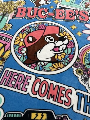 Manta de felpa Buc-ees Here Comes The Sun acogedora polar colorida única Foto 1 de 4