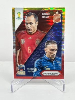 Andres Iniesta Franck Ribery 2014 Prizm World Cup Matchups Yellow Red Pulsar #24 - Bild 1 von 2