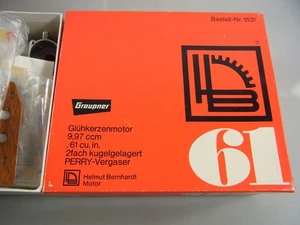 Vintage Graupner 61 Glühkerzenmotor (1531) mit Karton K120725B0 - Bild 1 von 10