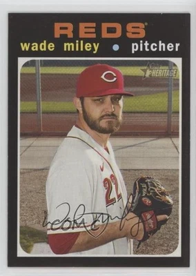 2020 Topps Heritage High Number Wade Miley #571 - Image 1 of 2