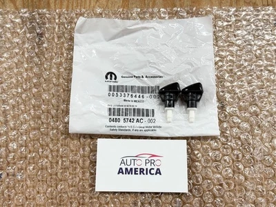 Windshield Washer Nozzles for Chrysler Dodge Ram 4805742AC SET OEM MOPAR GENUINE - Image 1 of 4