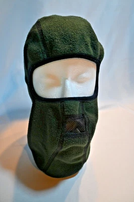 Manzella Brown to Green Reversible Fleece Balaclava, One Size Fits All - Image 1 of 4