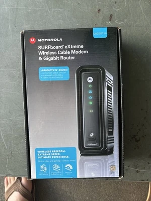 Motorola ARRIS SURFboard SB6121 DOCSIS 3.0 Cable Modem 200 Series - Image 1 of 3