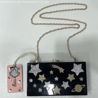 Сумочка через плечо Dream Control акриловая черная/золотистая/серебристая звезда - Изображение 1 из 4