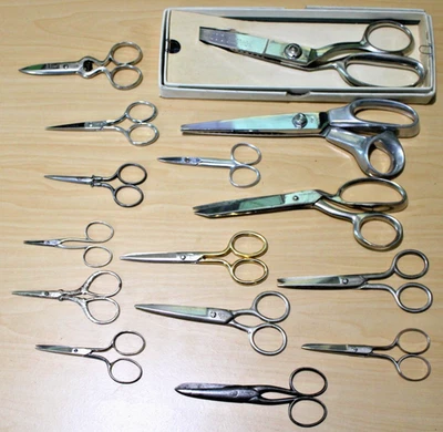 Mix of 15 Scissors Shears Wiss JA-SON King MARKS H.T Seymour H BOKER & CO Henkel - Image 1 of 4
