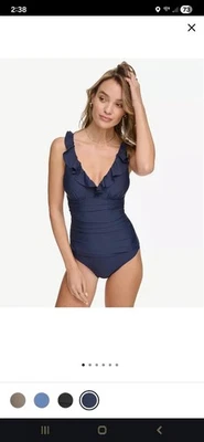 Traje de baño DKNY talla pequeña barra incorporada Foto 1 de 4