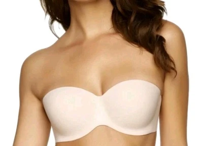 Felina Hint of Skin Contour Strapless Bra Womens 32C Underwire Nude Bare - Image 1 of 4